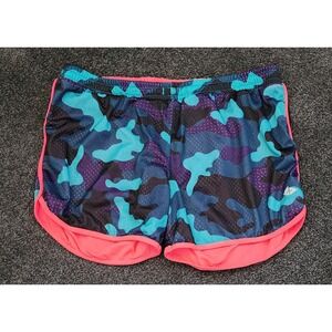 ATHLETECH Running‎ Shorts Camo Print Blue Purple Pink Athletic Activewear Large